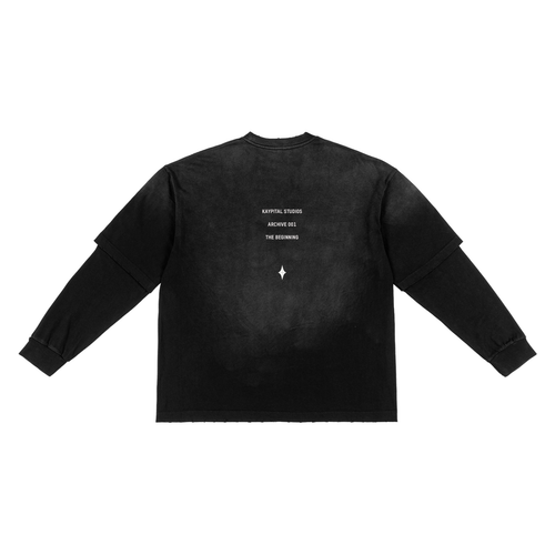 ARCHIVE 001 - LAYERED LONG SLEEVE - BLACK