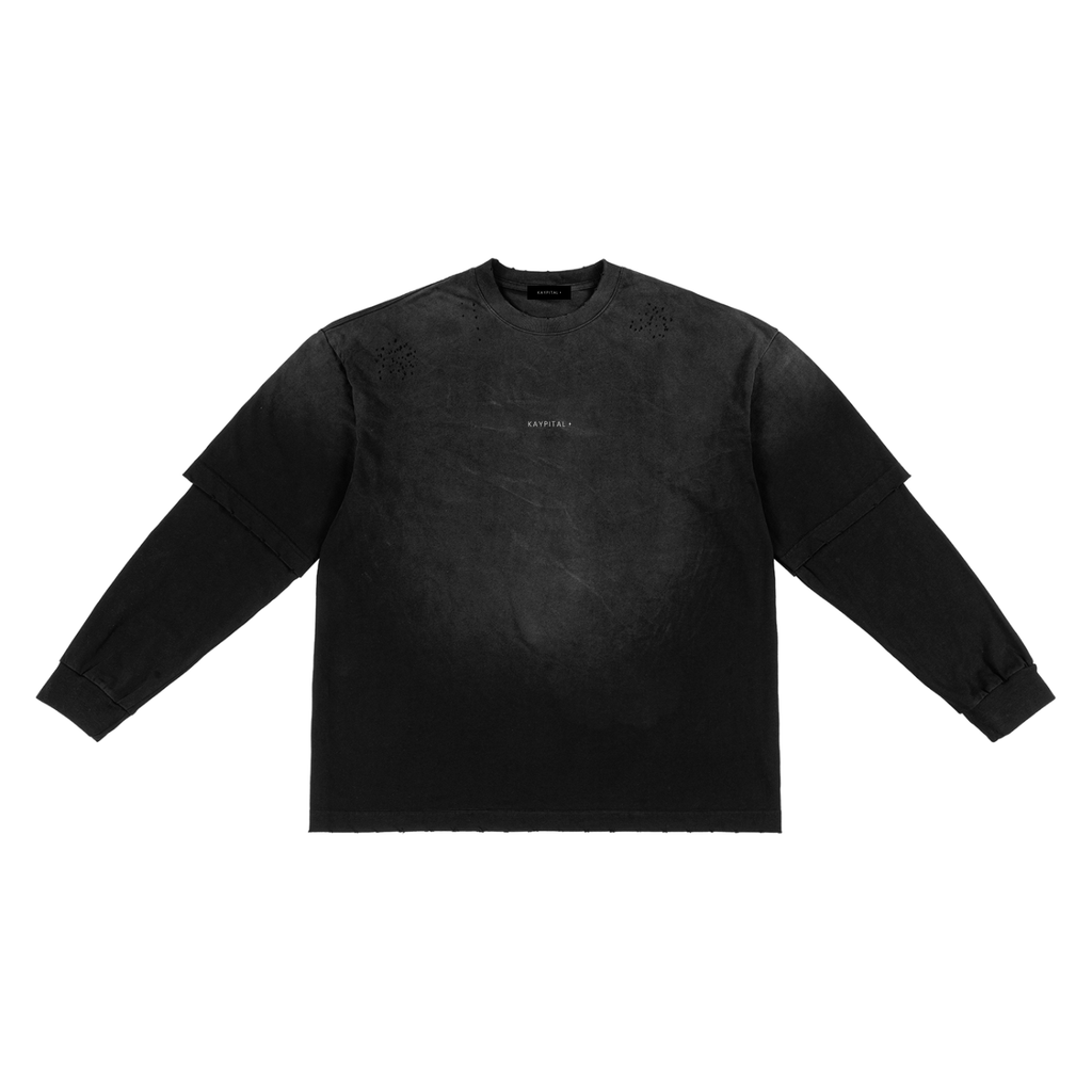 ARCHIVE 001 - LAYERED LONG SLEEVE - BLACK